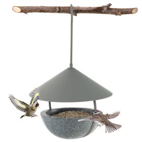 Hanging Bird Feeder with Weatherproof Dome