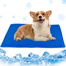 Dog Cooling Mat, Pet Cooling Mat for Dogs and Cats, Pressure Activated Dog Cooling Pad, No Water or Refrigeration Needed, Non-Toxic Gel (Option: 50x65cm)